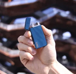 Nomatiq Dual Arc Lighter Blue