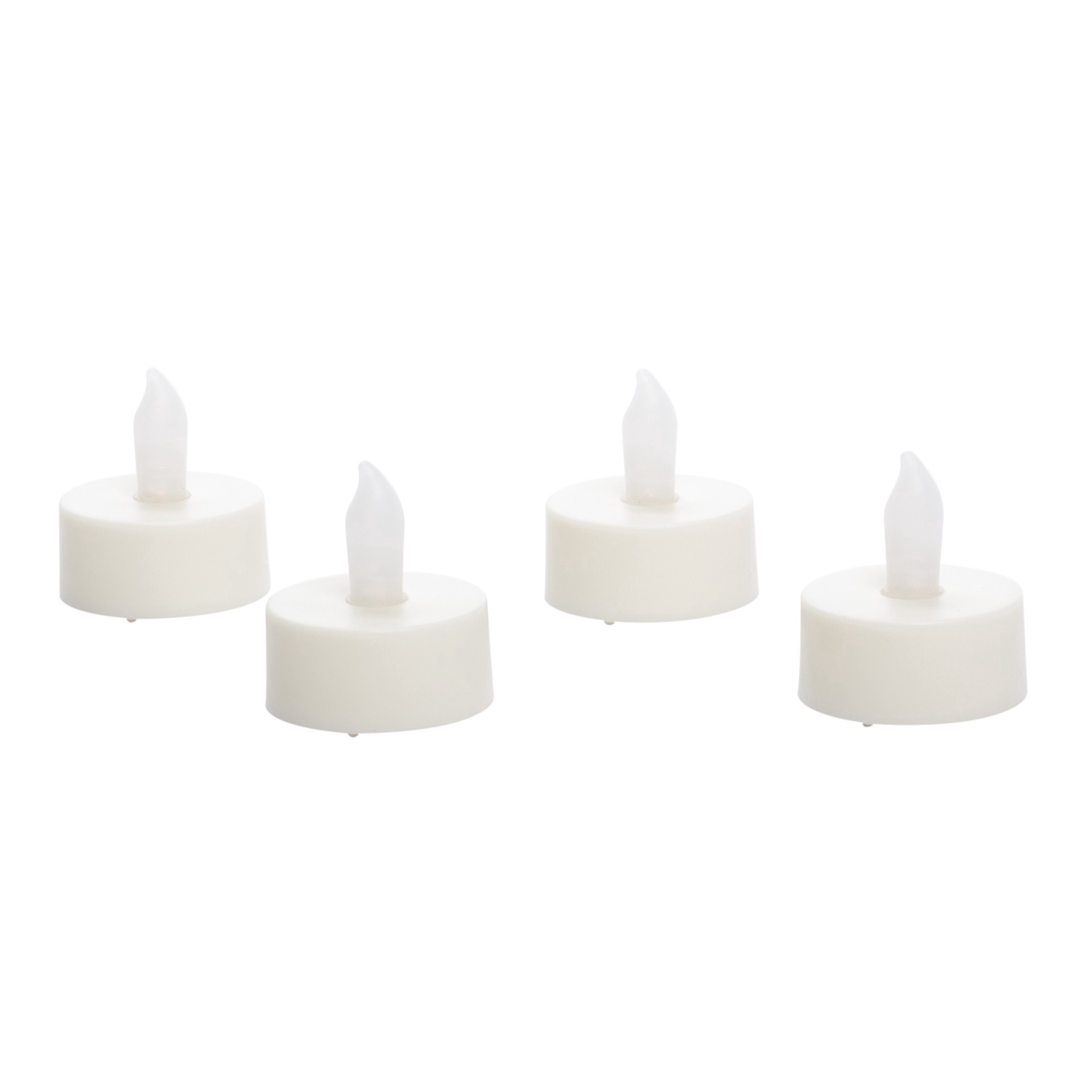 slide 3 of 6, Ivory Led Twist Flame Tealight Candles, 4ct. By Ashland, 4 ct