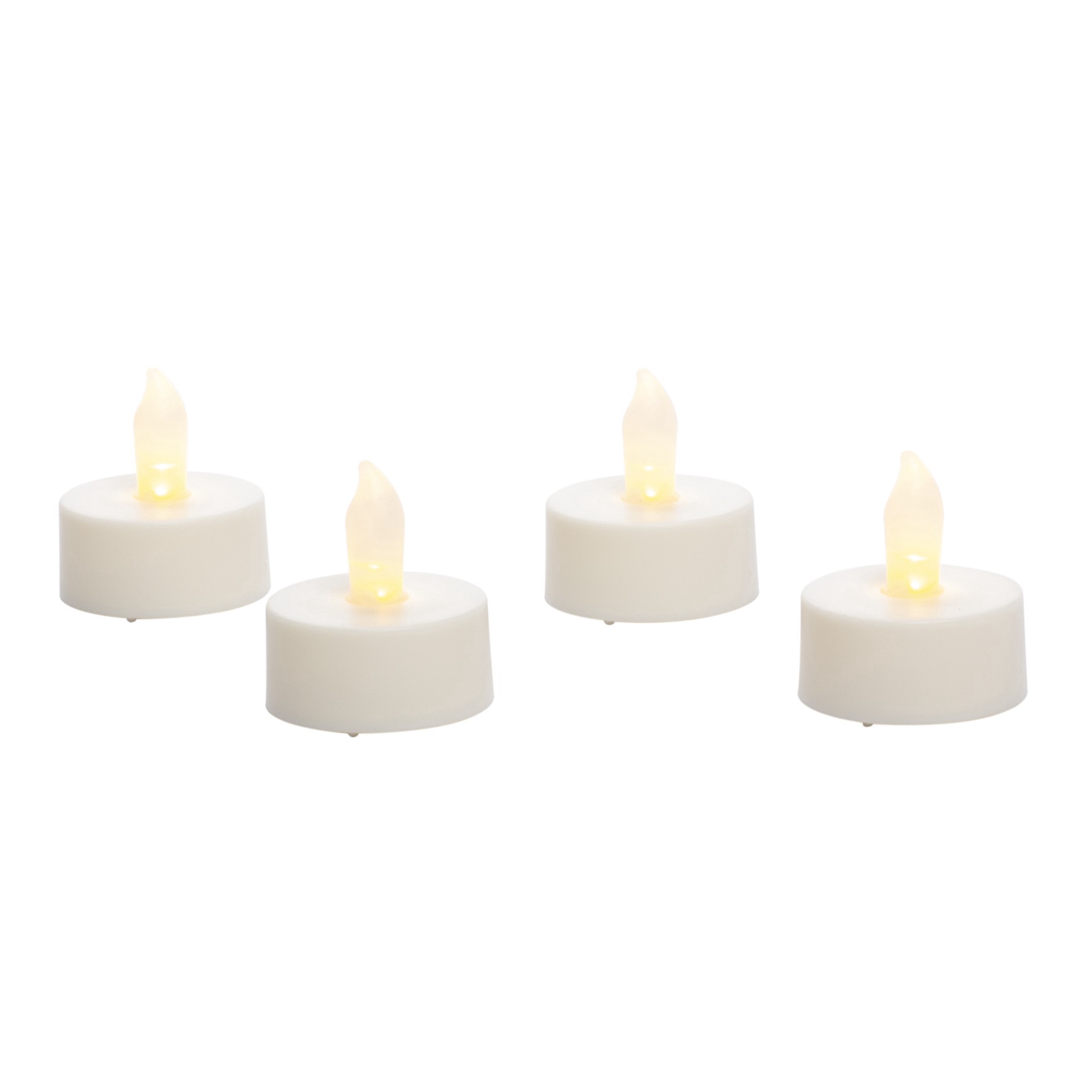 slide 5 of 6, Ivory Led Twist Flame Tealight Candles, 4ct. By Ashland, 4 ct