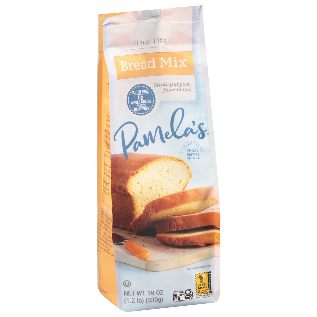 slide 5 of 9, Pamela's Bread Mix 19 oz, 19 oz