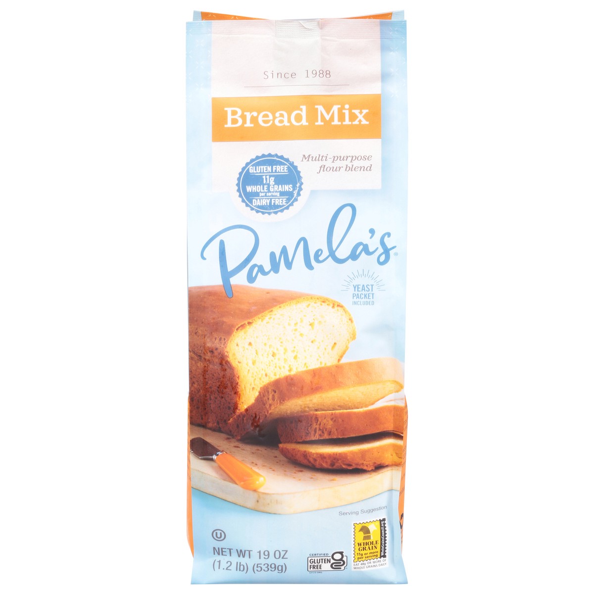 slide 1 of 9, Pamela's Bread Mix 19 oz, 19 oz