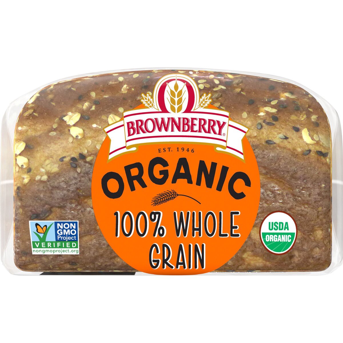 slide 3 of 6, Brownberry Organic 100% Whole Grain Bread, 27 oz, 1 ct