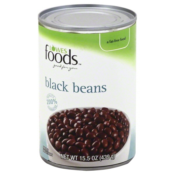 slide 1 of 1, Lowes Foods Black Beans, 15.5 oz