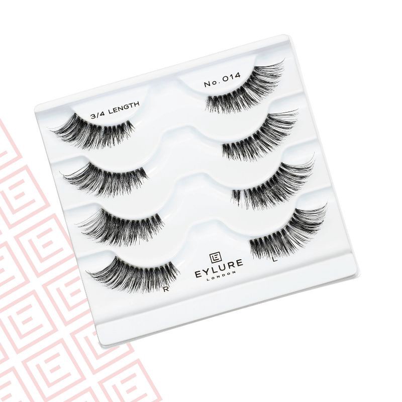 slide 2 of 6, Eylure Accent 3/4 length False Eyelashes - No 14 - 4ct, 14 x 4 ct