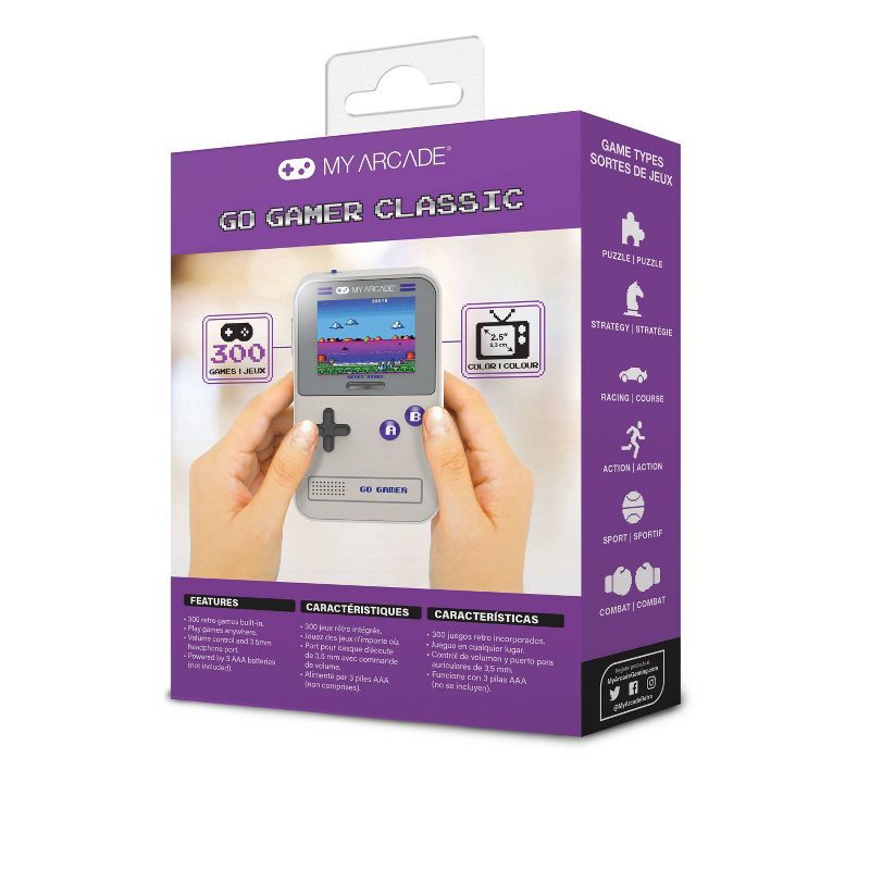 slide 1 of 1, My Arcade Go Gamer Classic - Purple/Gray, 1 ct