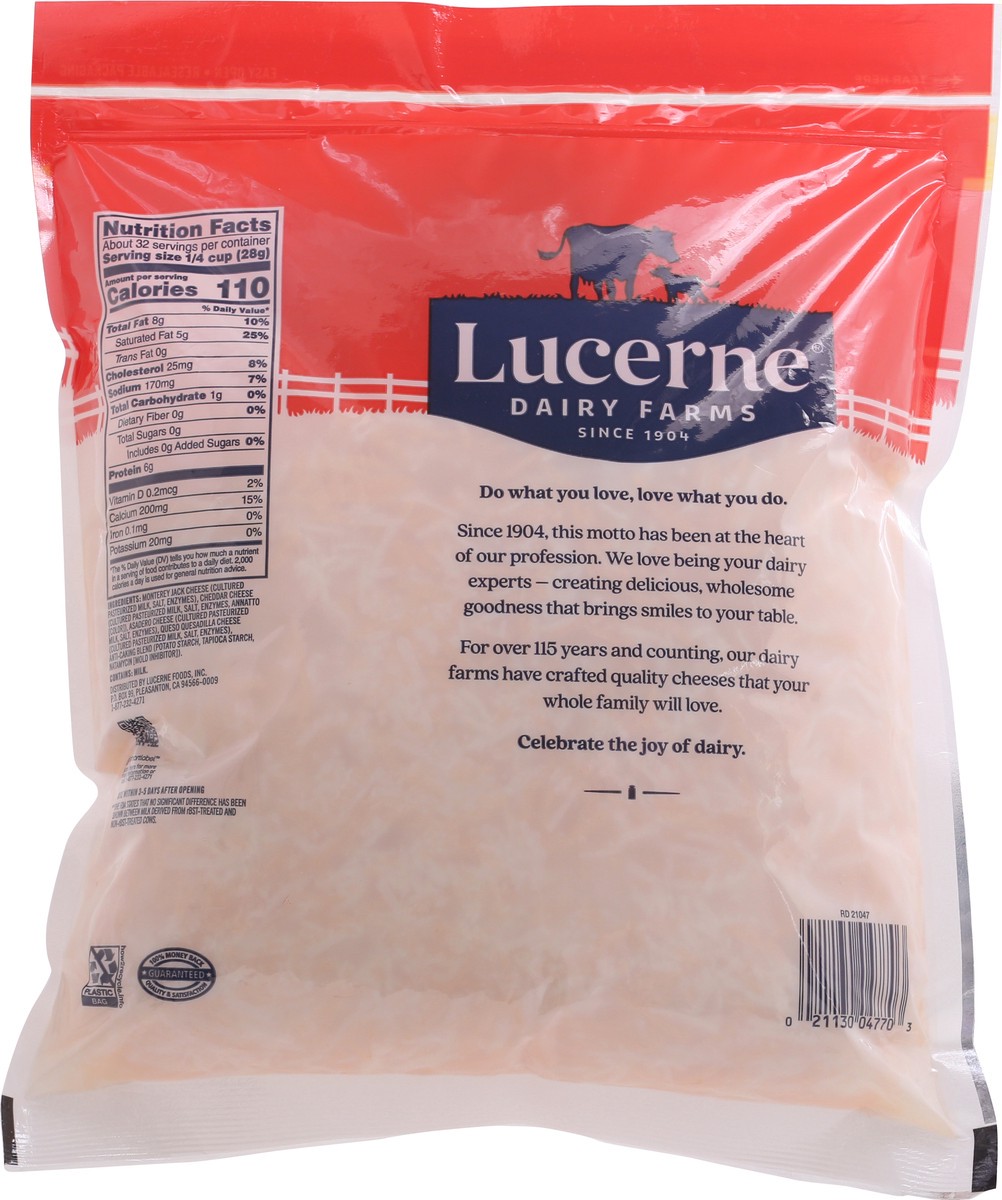 slide 4 of 9, Lucerne Cheese Finely Shredded Mexican Style 4 Cheese Blend - 32 Oz, 32 oz