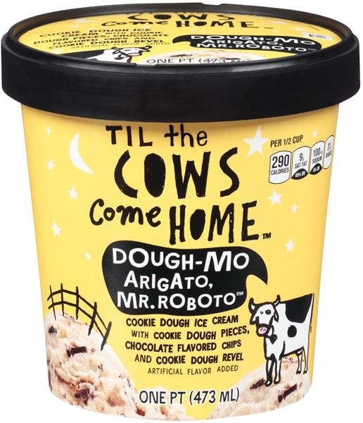 slide 1 of 1, Til the Cows Come Home Ice Cream - Dough-Mo Arigato, Mr. Roboto, 1 pint