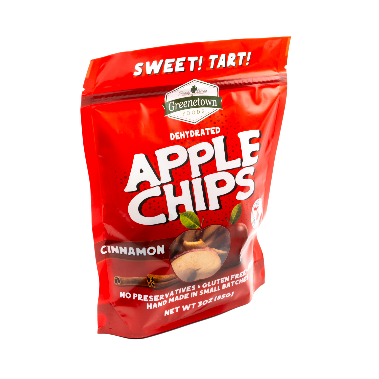 slide 4 of 5, Dehydrated Cinnamon Apple Chips 3 ounce bag, 3 oz