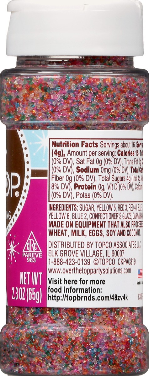 slide 10 of 14, Over The Top Decorating Rainbow Dream Sanding Sugar 2.3 oz, 2.3 oz