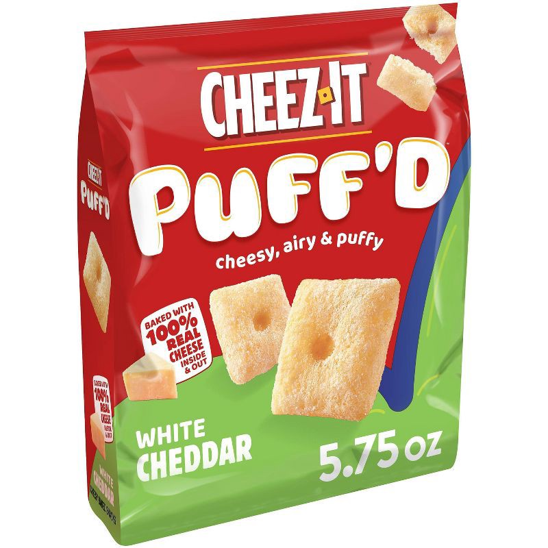 slide 1 of 8, Cheez-It Puff'd White Cheddar Snack Crackers - 5.75oz, 5.75 oz