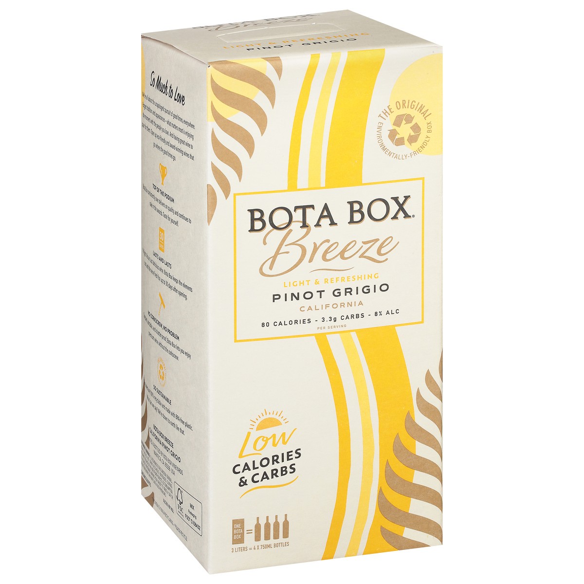 slide 9 of 10, Bota Box Breeze Pinot Grigio, 3 liter