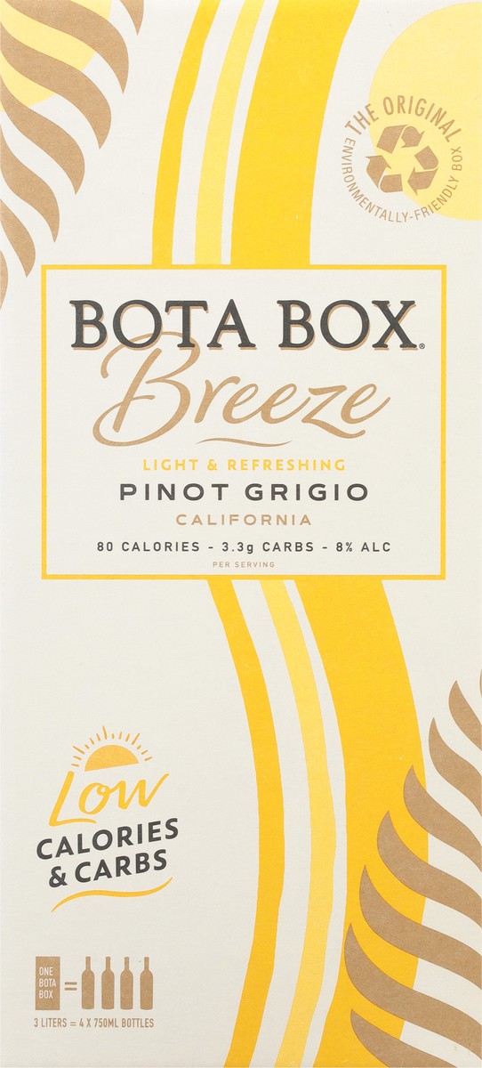 slide 8 of 10, Bota Box Breeze Pinot Grigio, 3 liter