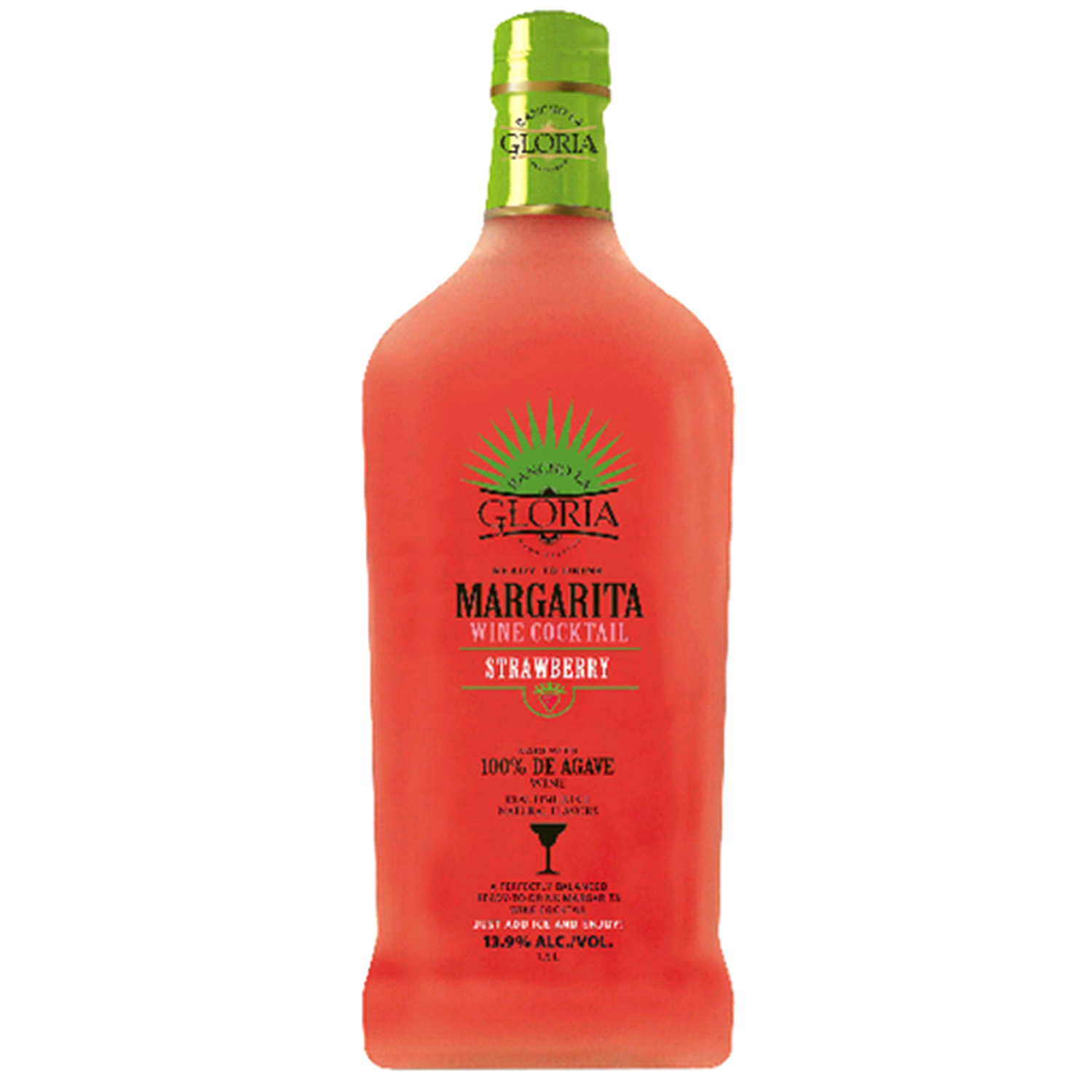 slide 1 of 1, Gloria Margarita Strawberry Wine Cocktail 1.5 l, 1.5 l