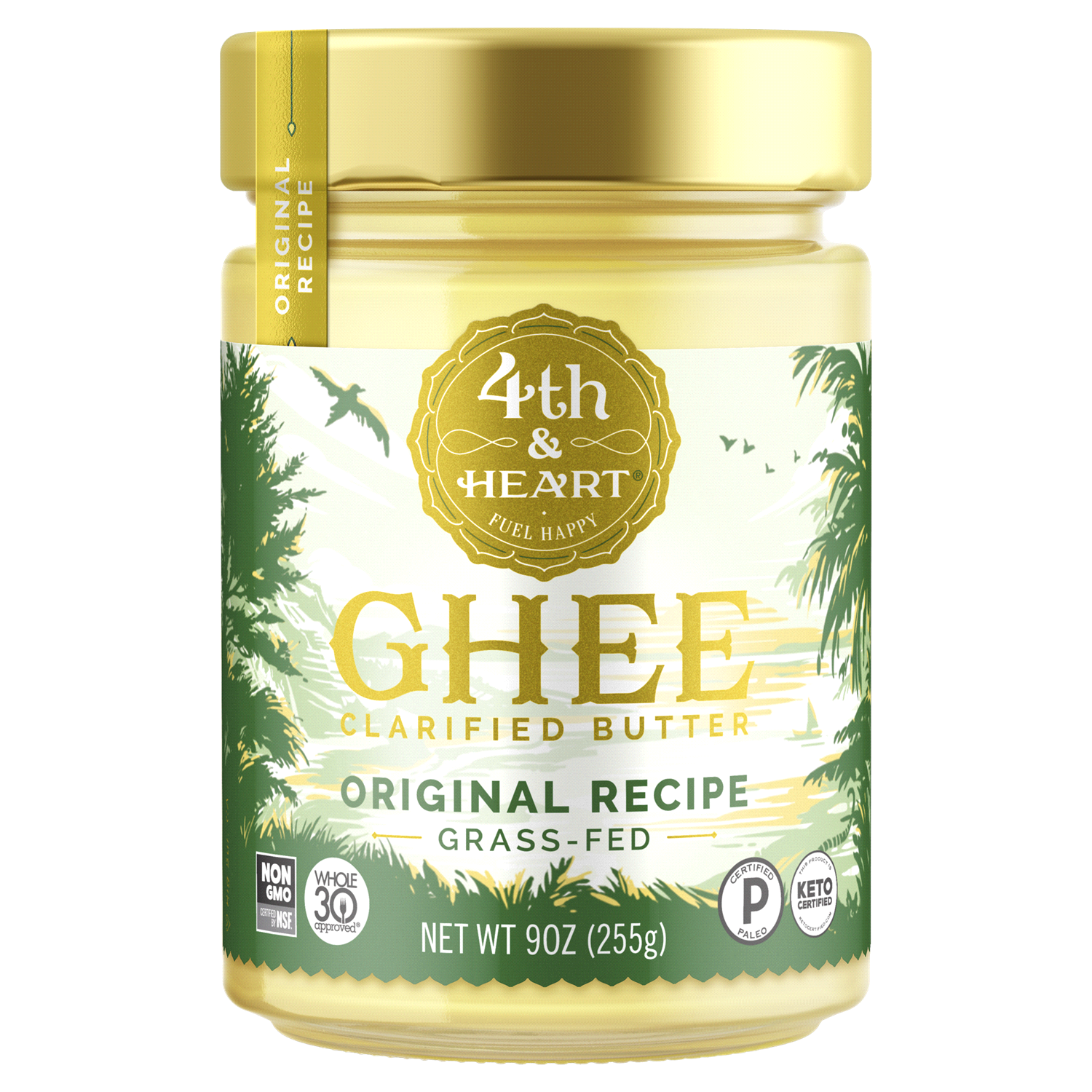 slide 1 of 2, 4th & Heart Clarified Butter Original Recipe Ghee 9 oz, 9 oz