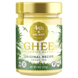 4th & Heart Clarified Butter Original Recipe Ghee 9 oz