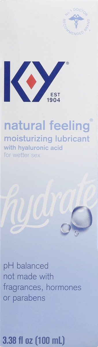 slide 5 of 12, K-Y Natural Feeling Hydrate Lubricant 3.38 oz, 3.38 oz