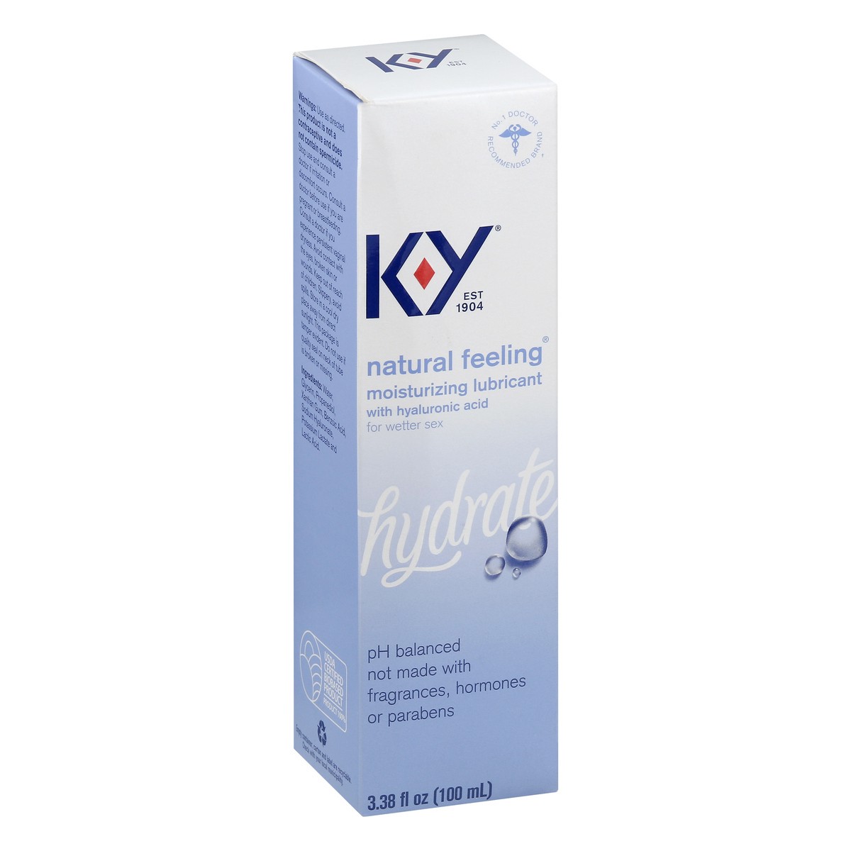 slide 7 of 12, K-Y Natural Feeling Hydrate Lubricant 3.38 oz, 3.38 oz