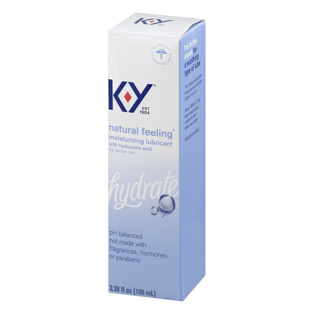 slide 9 of 12, K-Y Natural Feeling Hydrate Lubricant 3.38 oz, 3.38 oz