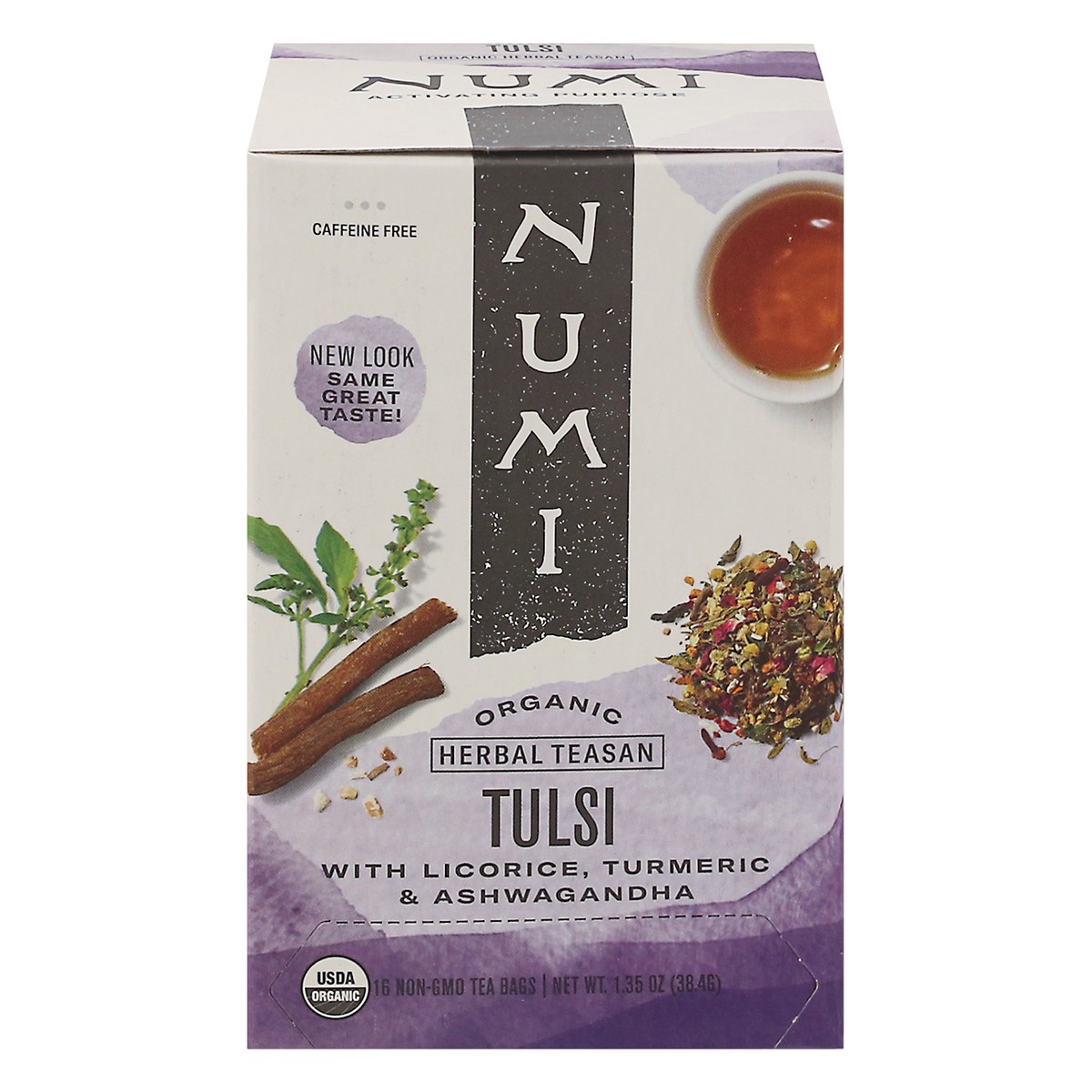 slide 1 of 13, Numi Organic Tulsi Herbal Teasan 16 ea, 16 ct