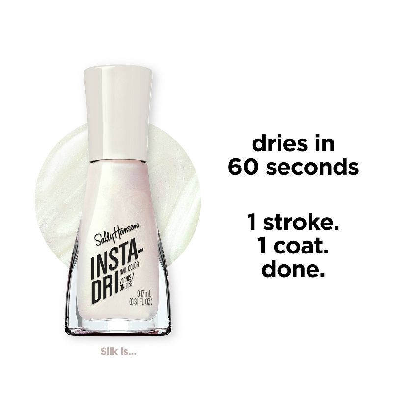 slide 4 of 9, Sally Hansen Insta-Dri Nail Polish - 61 Silk - 0.31 fl oz, 0.31 fl oz