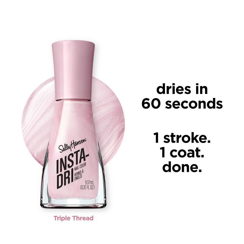 slide 4 of 9, Sally Hansen Insta-Dri Nail Polish - 60 Triple Thread - 0.31 fl oz, 0.31 fl oz