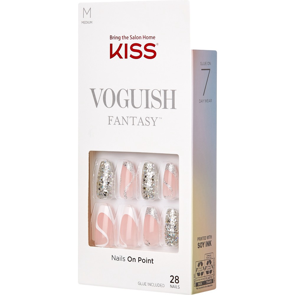 KISS Voguish Fantasy Ready-To-Wear Fake Nails Gel Nail Kit ...