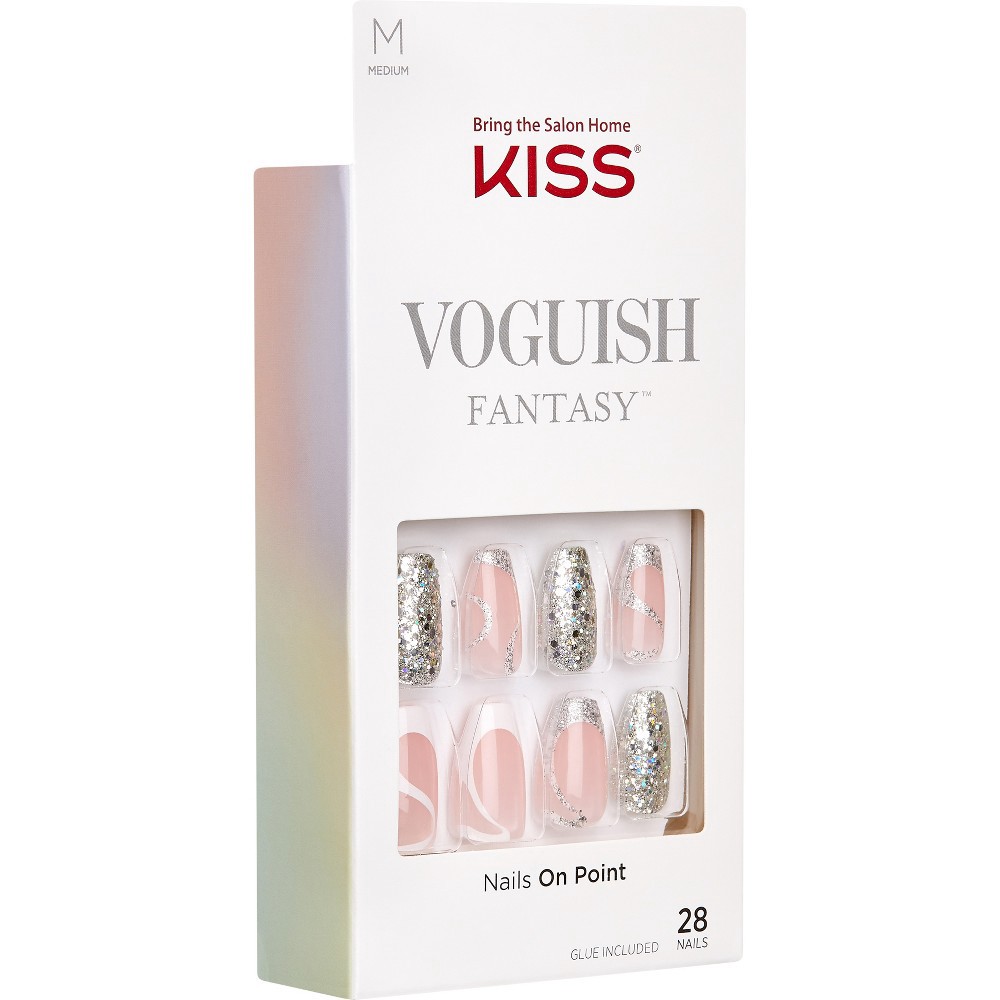 KISS Voguish Fantasy Ready-To-Wear Fake Nails Gel Nail Kit ...