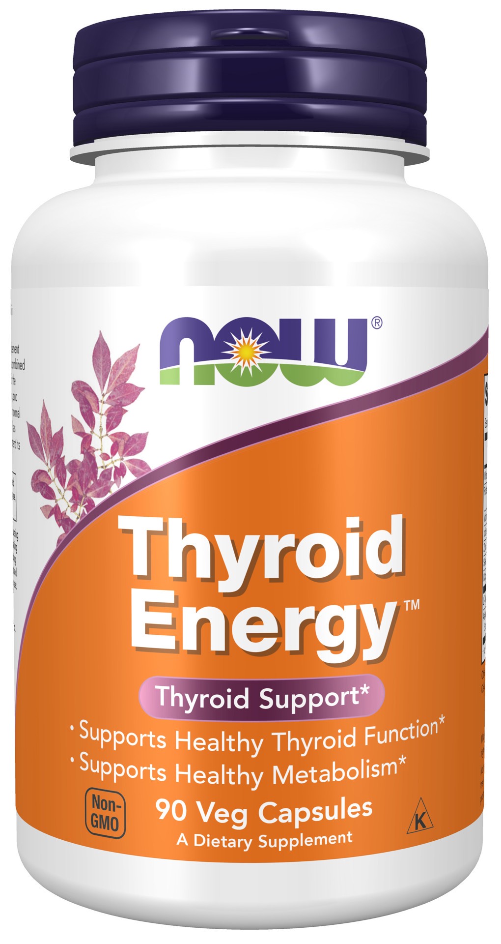 slide 1 of 4, NOW Thyroid Energy™ - 90 Veg Capsules, 90 ct