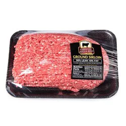 Market District Certified Angus Beef ® Beef Ground Sirloin, 90% Lean, 10% Fat, Angus