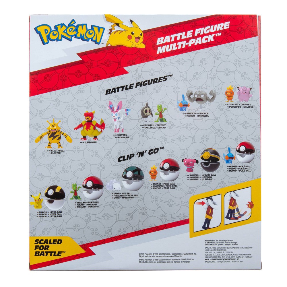 Pokemon Battle Figure Multipack - Pikachu, Bulbasaur, Charmander, &  Squirtle 4 Pack : Target