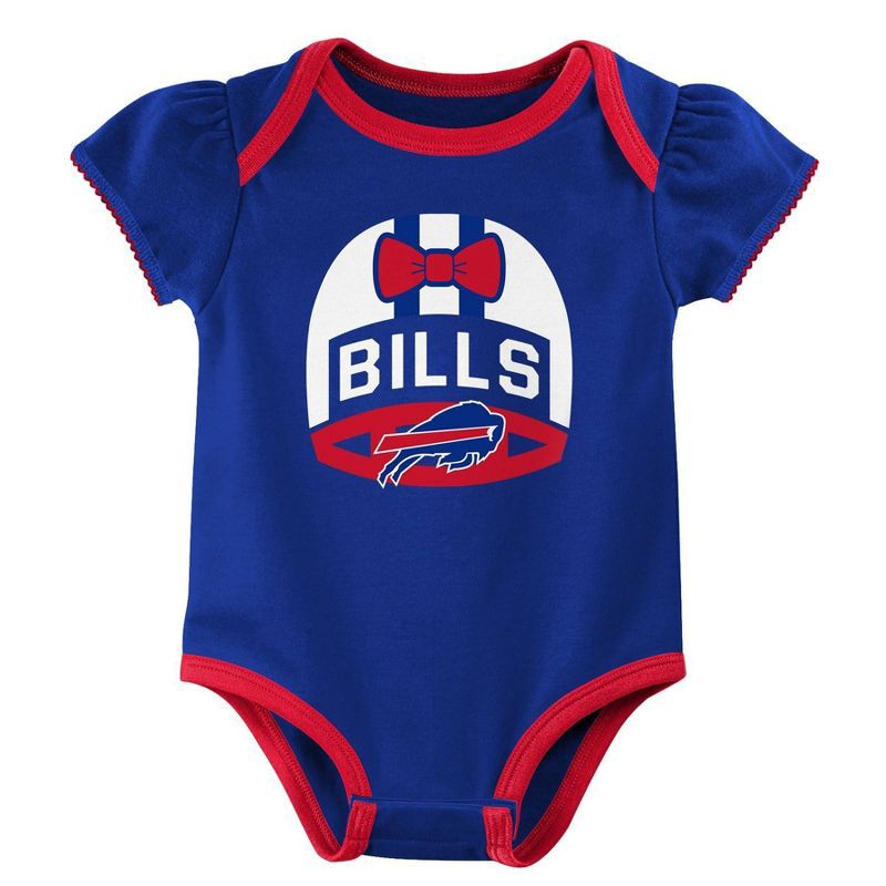 Nfl Buffalo Bills Baby Girls' Onesies 3pk Set - 3-6m : Target