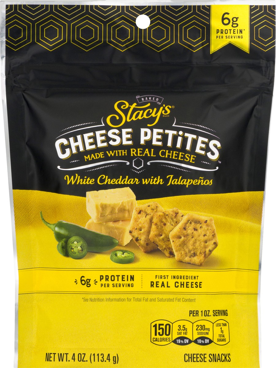 slide 7 of 12, Stacy's Cheese Petites White Cheddar with Jalapenos Cheese Snacks 4 oz, 4 oz