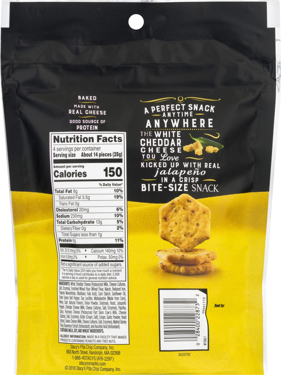 slide 10 of 12, Stacy's Cheese Petites White Cheddar with Jalapenos Cheese Snacks 4 oz, 4 oz