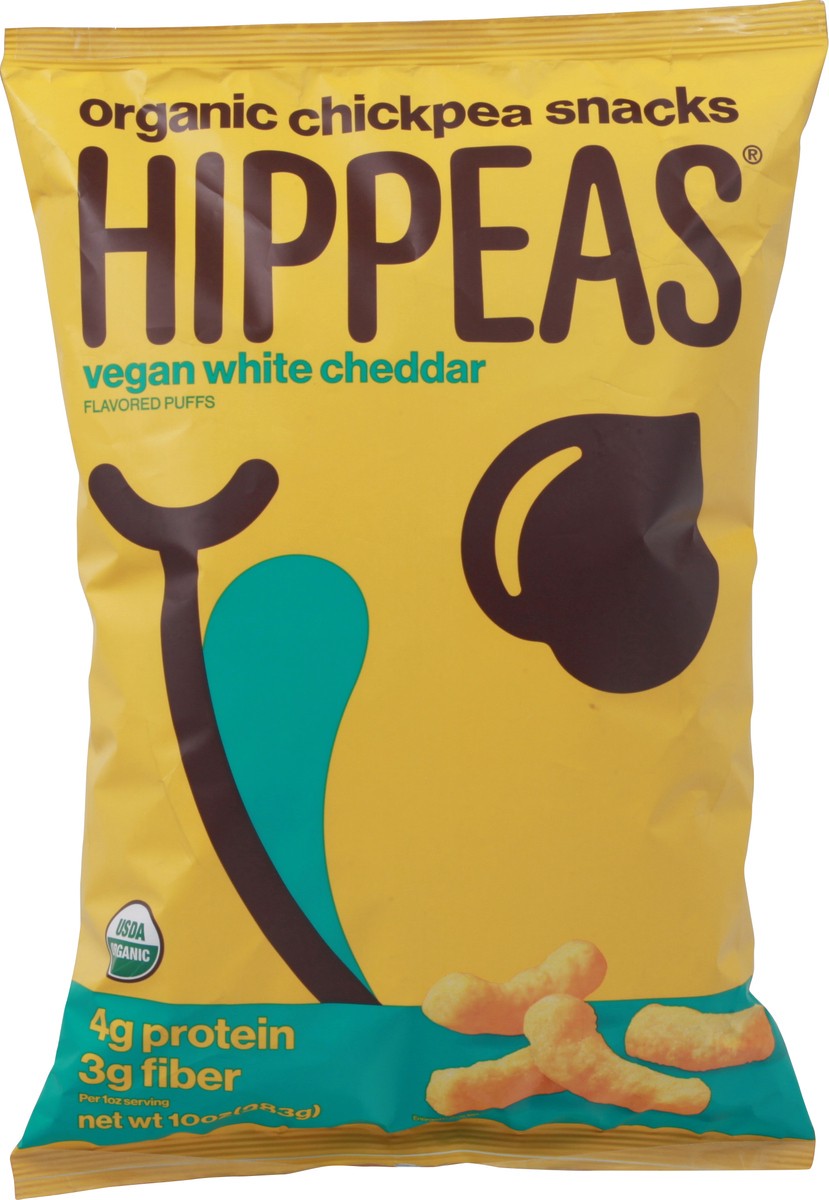 slide 6 of 9, HIPPEAS Puffs Organic Vegan White Cheddar Chickpea Snacks 10 oz, 10 oz