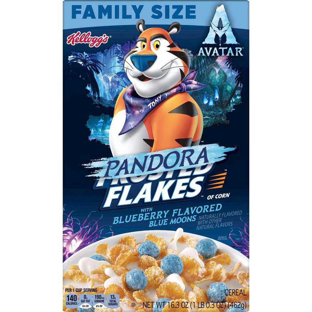 slide 2 of 5, Kellogg's Avatar Pandora Frosted Flakes With Hometree Berries - 16.3oz, 16.3 oz