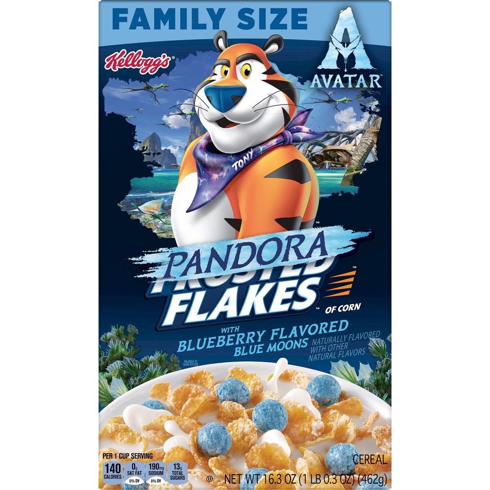 slide 3 of 5, Kellogg's Avatar Pandora Frosted Flakes With Hometree Berries - 16.3oz, 16.3 oz
