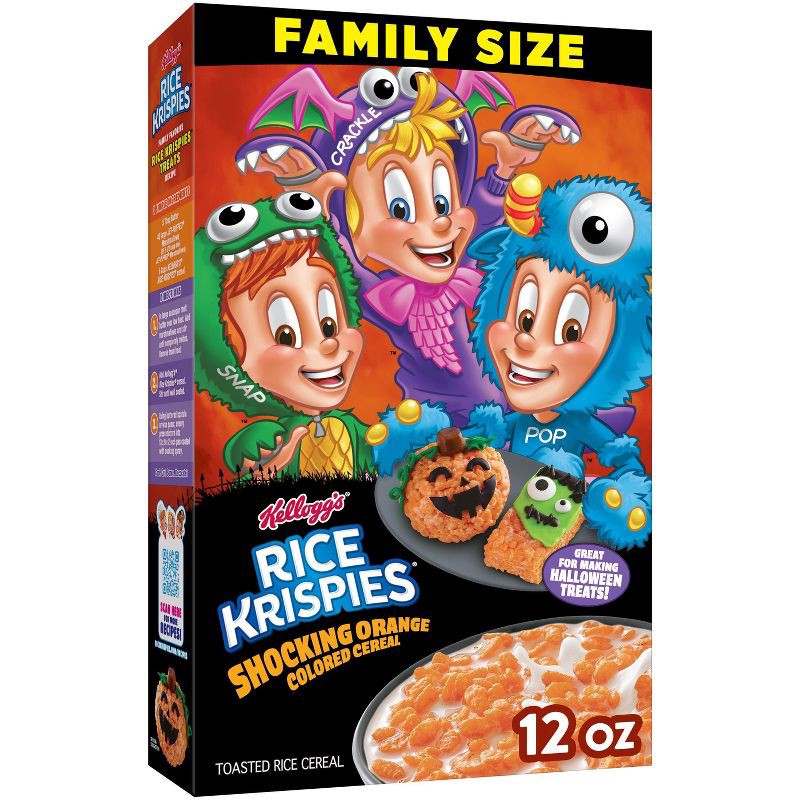 slide 1 of 9, Kellogg's Rice Krispies Shocking Orange Cereal - 12oz, 12 oz