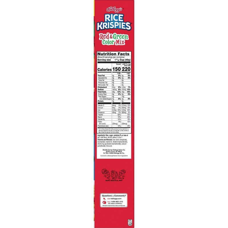 slide 5 of 9, Kellogg's Rice Krispies Holiday Colors Cereal - 12.0oz, 12.0 oz