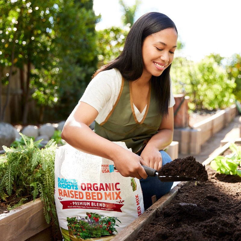 slide 2 of 13, Back to the Roots 25.7qt Organic Raised Bed Mix Premium Blend For Growing Edible Plants, 25.7 qt