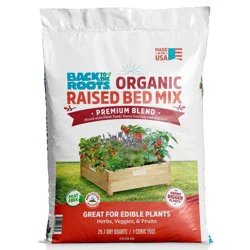 Back to the Roots 25.7qt Organic Raised Bed Mix Premium Blend For Growing Edible Plants