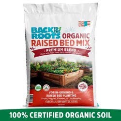 Back to the Roots 25.7qt Organic Raised Bed Mix Premium Blend For Growing Edible Plants