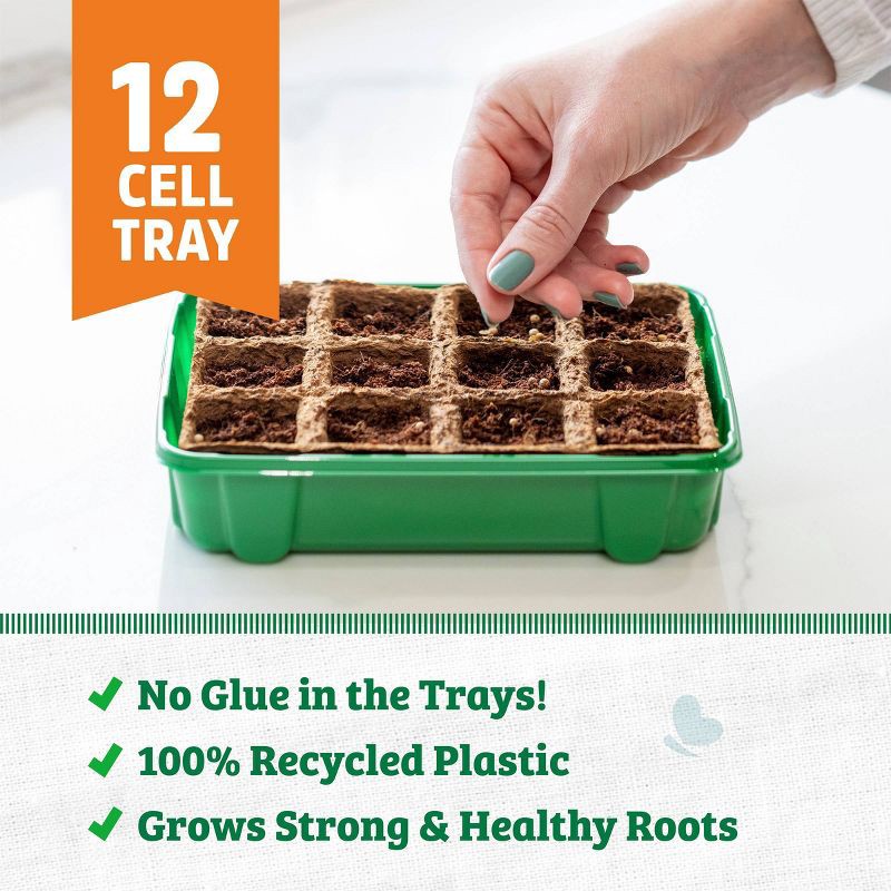 slide 3 of 11, Back to the Roots Organic & Plantable Greenhouse Germination Kit 12 Cell, 1 ct