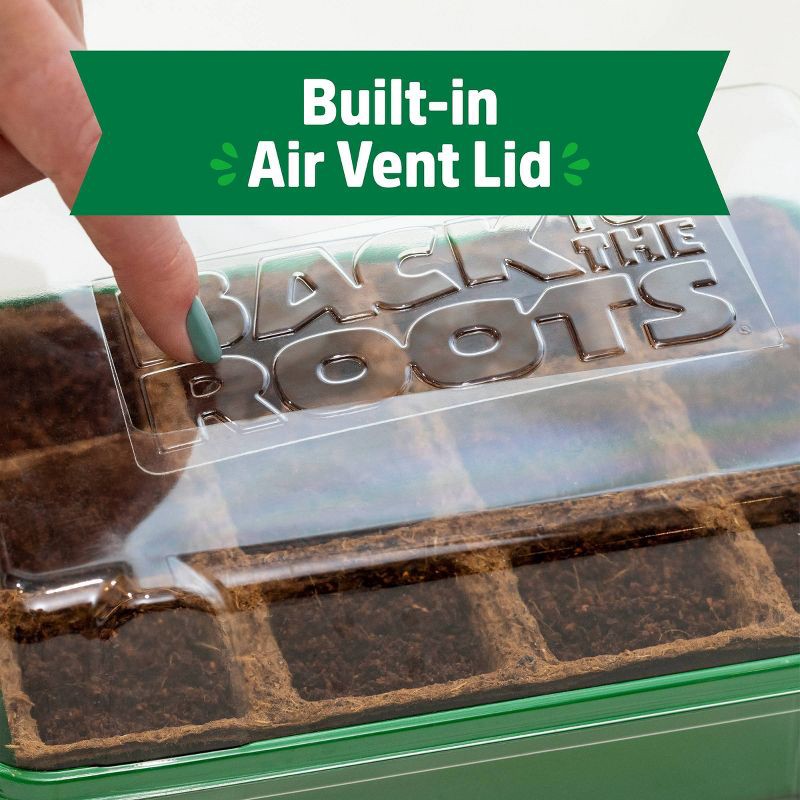 slide 6 of 11, Back to the Roots Organic & Plantable Greenhouse Germination Kit 12 Cell, 1 ct