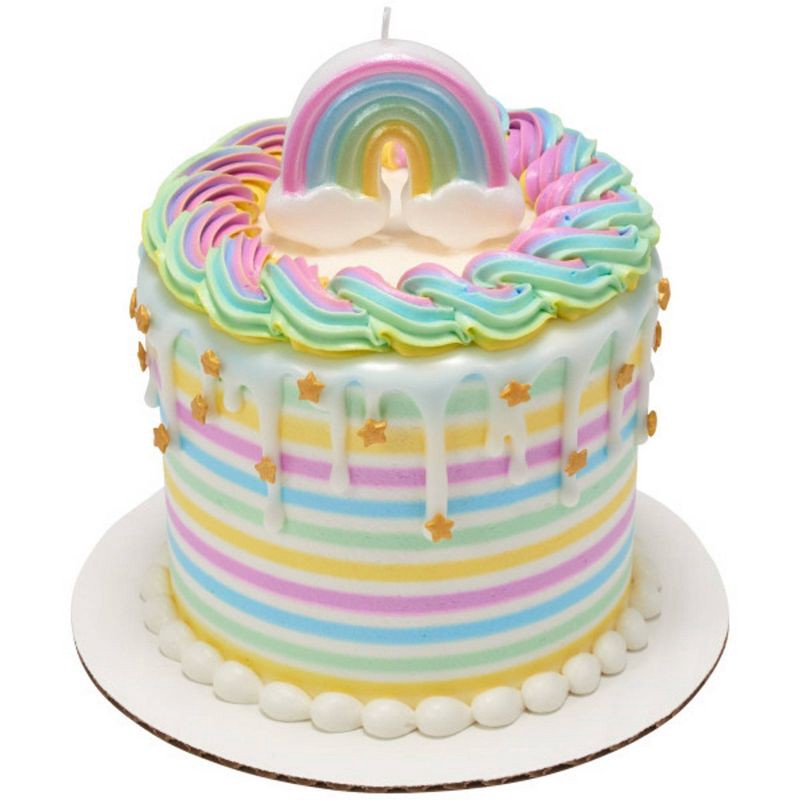 slide 2 of 4, Bakery Crafts Rainbow Candle, 1 ct