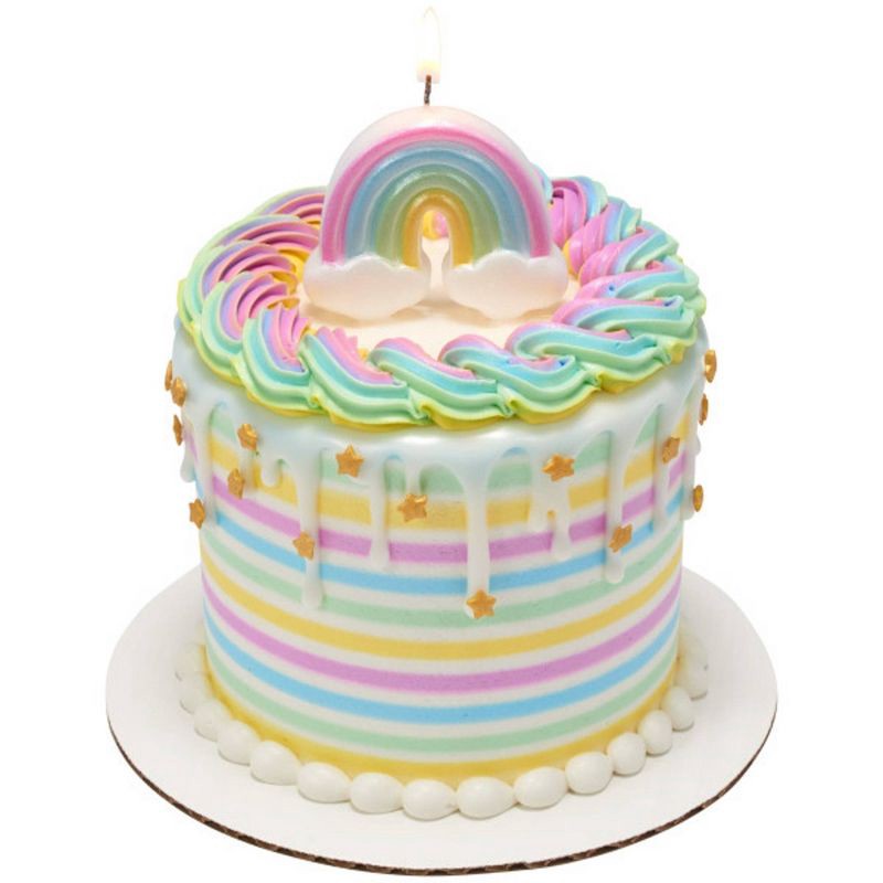 slide 3 of 4, Bakery Crafts Rainbow Candle, 1 ct