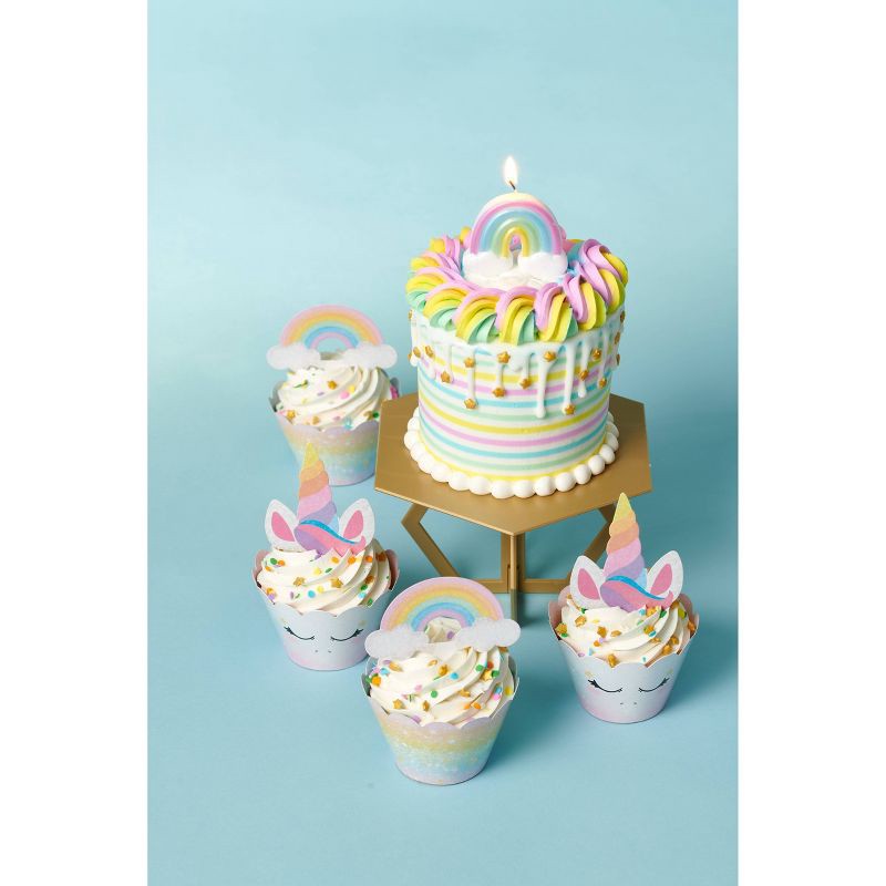 slide 4 of 4, Bakery Crafts Rainbow Candle, 1 ct