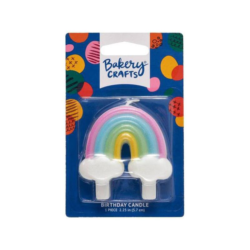 slide 1 of 4, Bakery Crafts Rainbow Candle, 1 ct