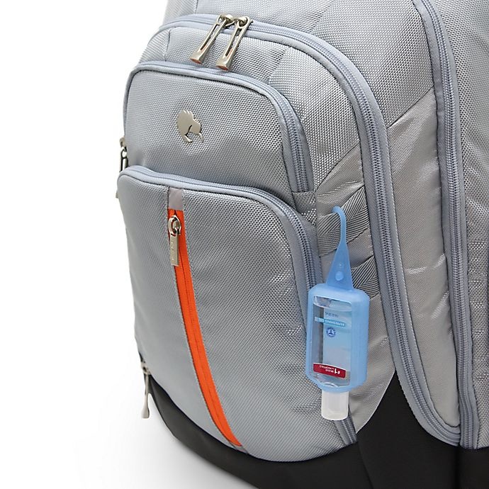 slide 2 of 11, Bluekiwi Hapu Universal Diaper Backpack - Grey/Orange, 1 ct