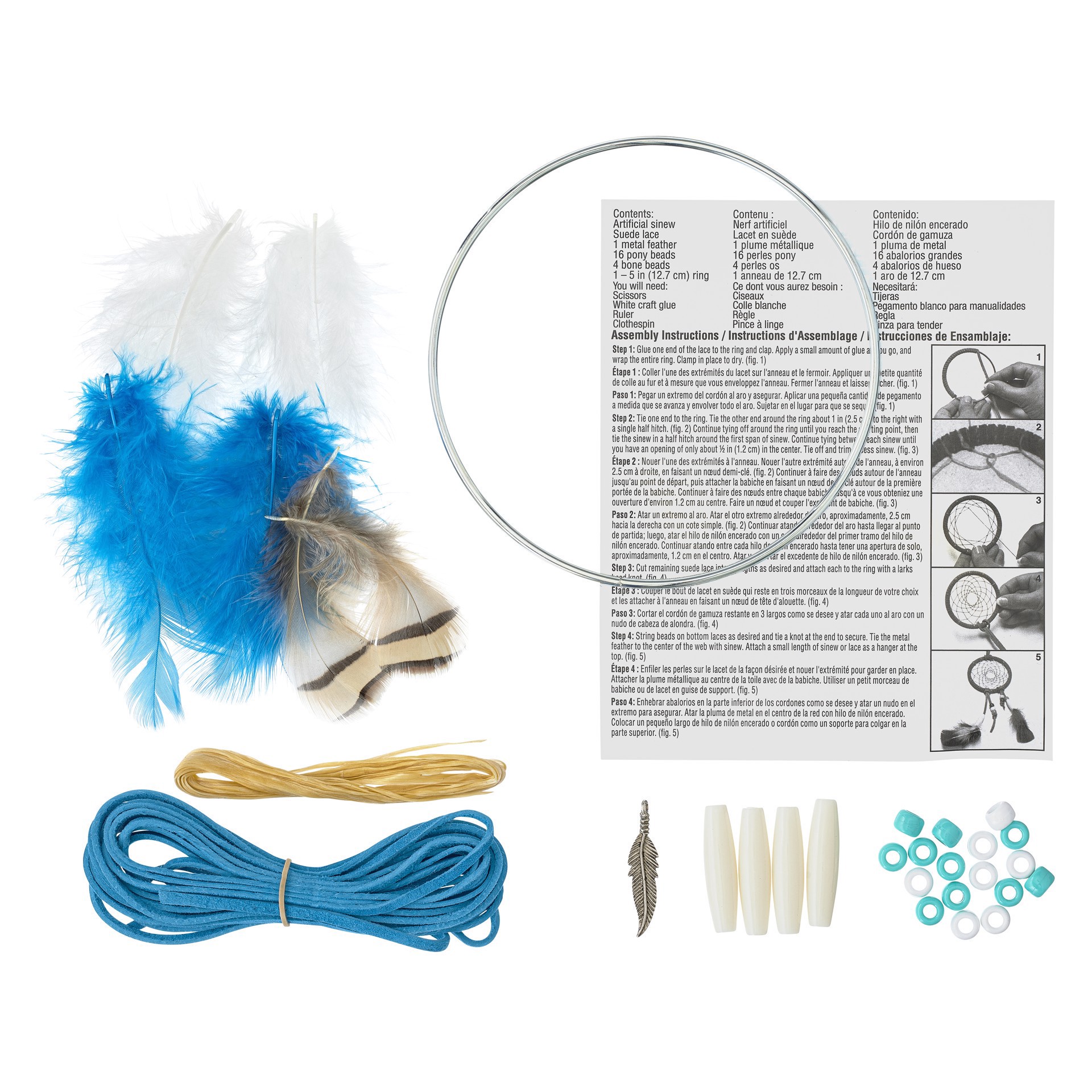 slide 2 of 3, 5" Dreamcatcher Kit By Artminds, 5 in