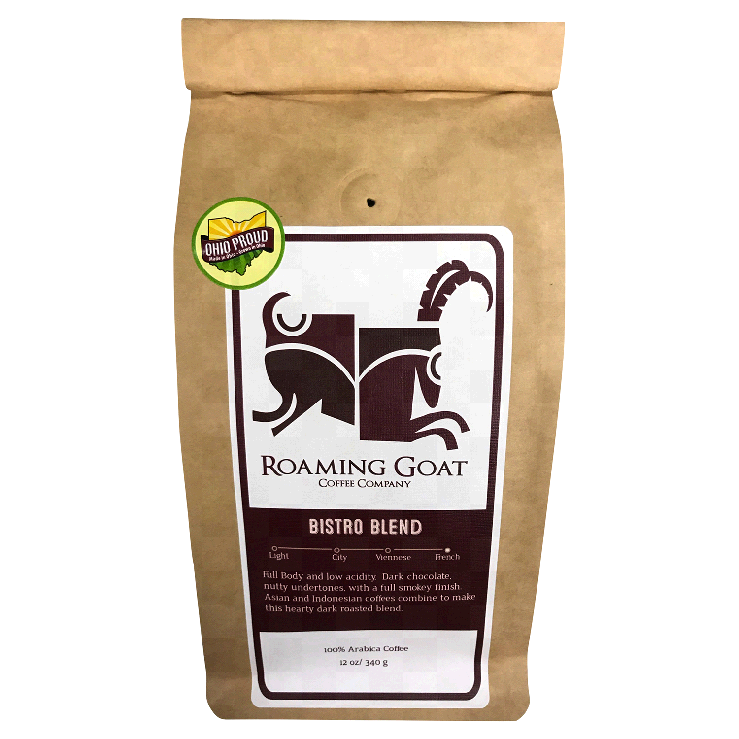 slide 1 of 1, Roaming Goat Coffee Co.. Roaming Goat Coffee Co.mpany Bistro Blend Coffee - 12 oz, 12 oz
